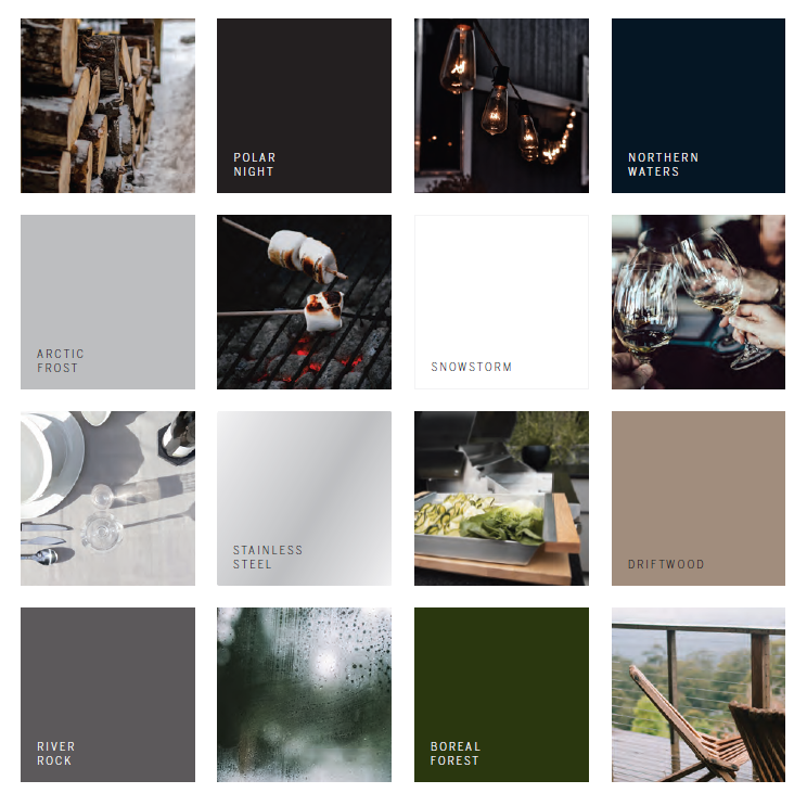 Image banner outdoor kitchen presenting colors Image banner outdoor kitchen presenting colors